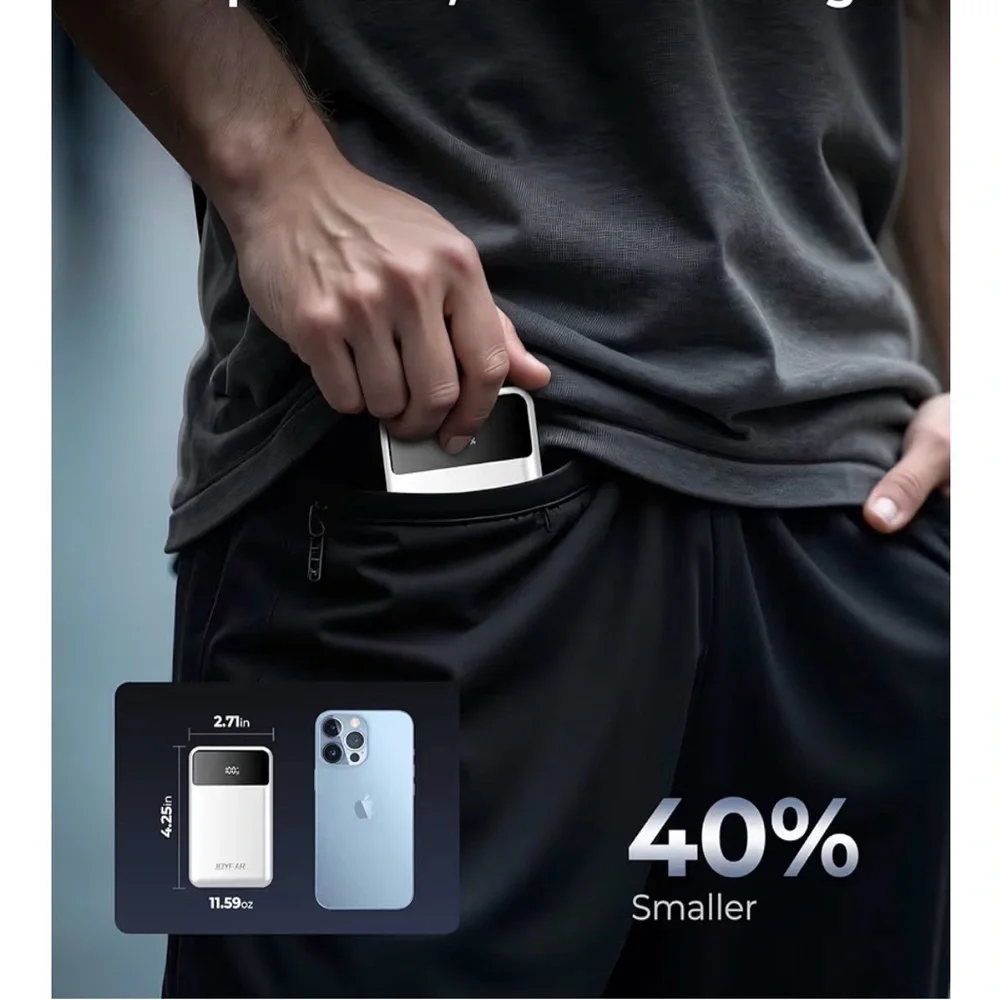 White Power Bank 30000mAh